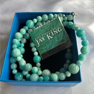 Jay King Mine Finds Amazonite Beaded Necklace 36 inch